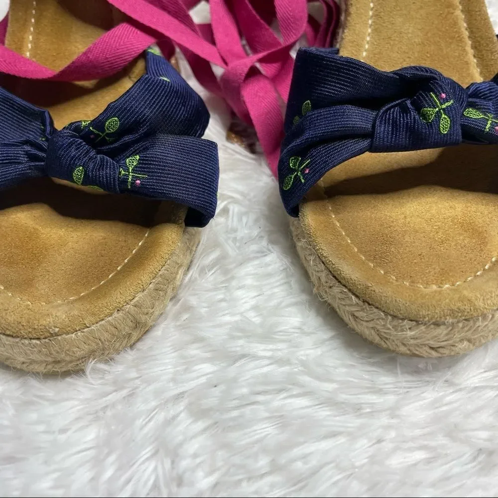 J Crew lace up espadrilles size 7